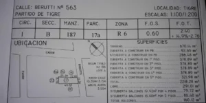 VENTA DE LOTE PARA DESARROLLO EDIFICIO, Obra a Ejecutar. 30 Dptos. y Cocheras – Oportunidad Tigre Centro!